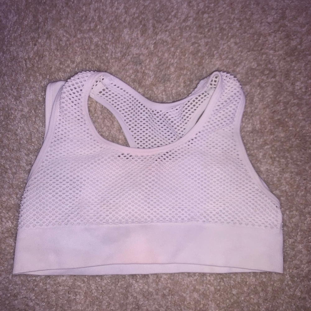 White Sports Bra